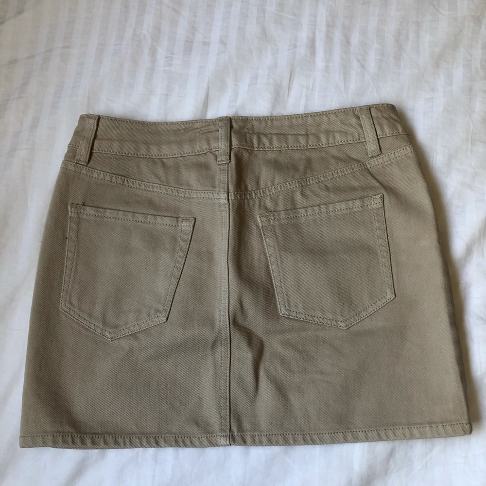 Brand New Tan Mini Skirt - Picture 2 of 3
